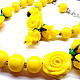 Set Yellow roses lampwork. Jewelry Sets. Lyudmila DemidoVa jewelry from glas. Online shopping on My Livemaster.  Фото №2