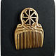 Wooden comb with the symbol KOLOVRAT. Combs. Magic wood. Online shopping on My Livemaster.  Фото №2