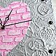 Order Wall Clock Pink Heart Silent Clock. Clocks for Home (Julia). Livemaster. . Watch Фото №3