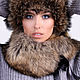 Raccoon fur collar natural. Collars. Forestfox. Family Fur Atelier. Online shopping on My Livemaster.  Фото №2