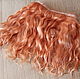 Tress for doll hair (light copper) from the Angora goat breed hand-made Hair for the dolls Curls Curls for doll Hair for dolls to buy Handmade Fair Masters
