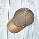 Baseball cap made of crocodile leather and tweed, in light brown color!. Baseball caps. SHOES&BAGS. My Livemaster. Фото №4