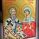 Order Saints Cyprian and Justina .Hand painted icon. svetmiru. Livemaster. . Icons Фото №3