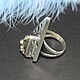Art Deco Ring malachite pyrite silver 925 HC0036. Jewelry Sets. Sunny Silver. My Livemaster. Фото №5