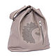 Bag Cappuccino Bag Medium Hedgehog Bag String Bag Shopper T-shirt Hobo. Sacks. BagsByKaterinaKlestova (kklestova). Online shopping on My Livemaster.  Фото №2