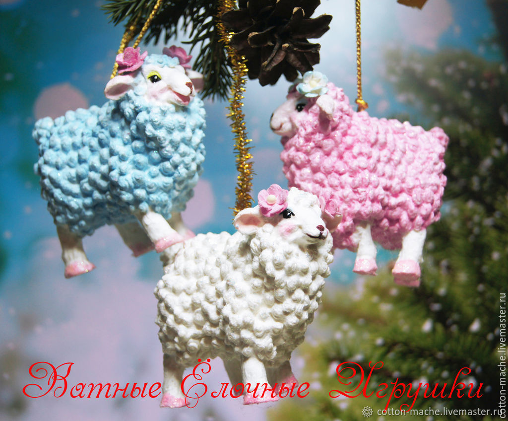 игрушка ягненок елочная. елочная игрушка овечка. ватная игрушка овечка. новогодний баран игрушка. елочная игрушка барашек.