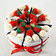 Cake from felt ' Chocolate with strawberries', Doll food, Naro-Fominsk,  Фото №1