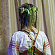 Maiden ribbon 'of Green gems'. Belts and ribbons. zimushkaoo. My Livemaster. Фото №4