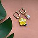 Серьги конго с подвесками. Серьги классические. Katerina Moroz accessories for you (katerinamoroz). Ярмарка Мастеров.  Фото №5