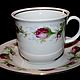 Beautiful tea troika with rosebuds, Ilmenau, Germany. Vintage mugs. Mir Stariny. Online shopping on My Livemaster.  Фото №2