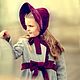 Пальто с бантом и шляпка в ретро стиле, винтаж, шляпа для девочки, Верхняя одежда детская, Санкт-Петербург,  Фото №1