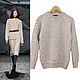 Заказать Винтаж: Pure Irisch Wool. Джемпер из вирджинской шерсти мериноса, Ирландия. vis-a-vis. Ярмарка Мастеров. . Свитера винтажные Фото №3