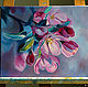 Painting of flowers, oil on canvas on stretcher 24h30. Pictures. vestnikova. Online shopping on My Livemaster.  Фото №2