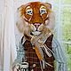 Тигр Мартин.Войлочная интерьерная игрушка. Войлочная игрушка. Svetlana Vlasova felting. Интернет-магазин Ярмарка Мастеров.  Фото №2