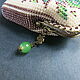 Coin holders: a coin purse made of beads with a green ornament. Coin boxes. SilkArt Tatyana. My Livemaster. Фото №4