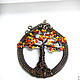 Copper pendant 'the Tree. Autumn'. Pendants. IVA rainbow art. Online shopping on My Livemaster.  Фото №2