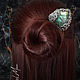 Hairpin with labradorite metal nickel silver ' Empire'. Hairpin. Del-moro. Online shopping on My Livemaster.  Фото №2