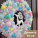 Новогодний венок "Макарун олень и звезды". Новогодние сувениры. Чудской Мастер. Интернет-магазин Ярмарка Мастеров.  Фото №2