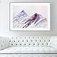 Mountain abstract painting in the living room or office, Pictures, Moscow,  Фото №1