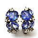 Earrings ring with tanzanites. Jewelry Sets. Urbanstyle. Online shopping on My Livemaster.  Фото №2