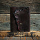 Блокнот А5 шоколадного цвета из состаренной кожи. Блокноты. Creative Leather Workshop. Интернет-магазин Ярмарка Мастеров.  Фото №2