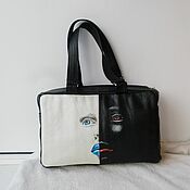 Сумки и аксессуары handmade. Livemaster - original item Leather bag with custom painting.. Handmade.
