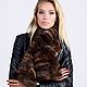 Fox fur scarf brown/black, Scarves, Moscow,  Фото №1