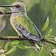 Order Painting birds' under his protection ' Hummingbird. yuliabogun. Livemaster. . Pictures Фото №3