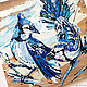 Order Blue jays, painting on a tree. Belasla. Livemaster. . Pictures Фото №3