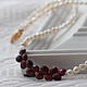 Choker made of natural pearls ' Garnet', Chokers, Omsk,  Фото №1