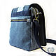 Bag Tablet Messenger Bag Postman Shoulder Bag Denim. Crossbody bag. Denimhandmade.Olga. Online shopping on My Livemaster.  Фото №2