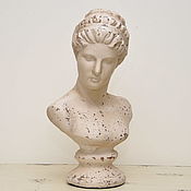 Для дома и интерьера handmade. Livemaster - original item Bust of a girl on a leg Teresa concrete garden sculpture Provence. Handmade.