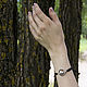 Order Mountain, a bracelet with a tree on a braided cord. Trinkki. Livemaster. . Cord bracelet Фото №3