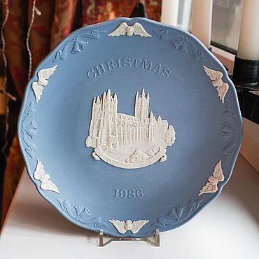 Винтаж ручной работы. Ярмарка Мастеров - ручная работа WEDGWOOD рождественская тарелка 1986 год, Англия. Handmade.