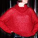 Джемпер "Ежевичка" терракот (вязаный джемпер). Джемперы. Ирина(shvilinka.knit). Ярмарка Мастеров.  Фото №6