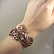 Bracelet 'primrose' made of copper with pearls. Bead bracelet. Gala jewelry (ukrashenija). My Livemaster. Фото №6