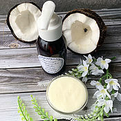 Косметика ручной работы handmade. Livemaster - original item Cream-shampoo for colored hair Coconut. Handmade.