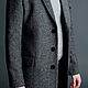 Мужское пальто Честерфилд из темно-серого твида. Верхняя одежда мужская. Ателье-мастерская ГОРД. Ярмарка Мастеров.  Фото №5