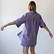 Льняная рубашка цвета лаванды. Рубашки. e-fashion.spb. Ярмарка Мастеров.  Фото №4
