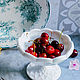 Vintage Glass Candy Bowl fruit bowl on a Milk Glass leg. Fruit makers. VintageMe. Ярмарка Мастеров.  Фото №5