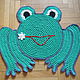 Floor Mat 'frog'. Carpets. rostok (rostok). Online shopping on My Livemaster.  Фото №2