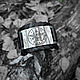 Пентаграмма Соломона (Tetragrammaton) — мужской кожаный браслет, Браслет-манжета, Москва,  Фото №1