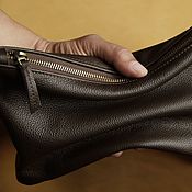 Сумки и аксессуары handmade. Livemaster - original item Clutch bag unisex genuine leather and suede. Handmade.