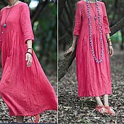 Одежда handmade. Livemaster - original item dresses: Bright boho style dress. Handmade.