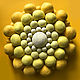 Солнечная желтая дизайнерская подушка. Подушки. the BUBBLES. Ярмарка Мастеров.  Фото №4