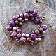 Order Bracelet of wooden beads purple-purple. Nitkabusin. Livemaster. . Bead bracelet Фото №3