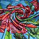 Заказать «Маки» шёлковый платок. Рената Абдуллина (Renata-batik). Ярмарка Мастеров. . Платки Фото №3