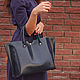 Women's leather bag blue. Classic Bag. migotobags. Online shopping on My Livemaster.  Фото №2
