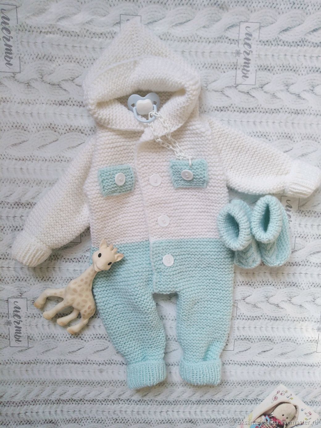knitted baby jumpsuit