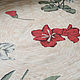 Винтаж: Шелковый платок с цветочным принтом (1980-е). Бабочки винтажные. Лавка винтажностей. Интернет-магазин Ярмарка Мастеров.  Фото №2